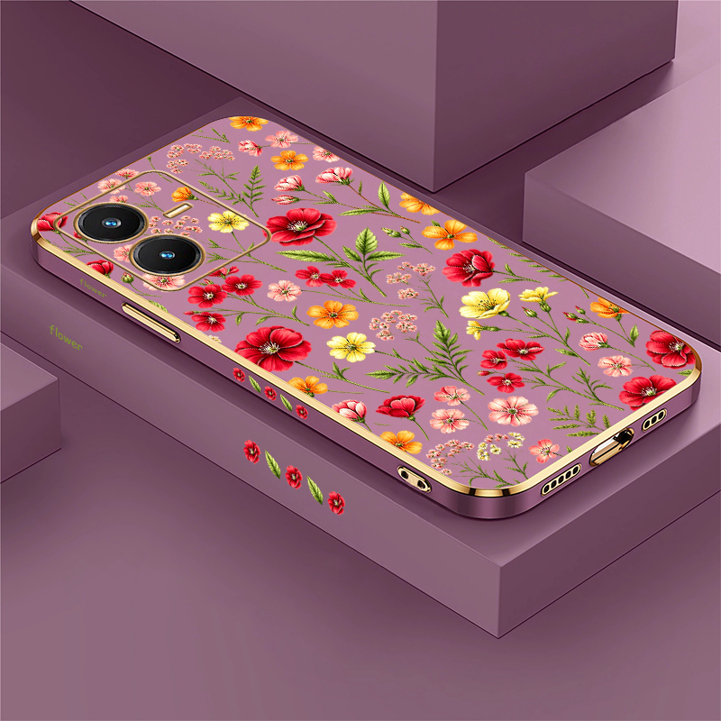 Vivo V40 - Urocze etui z kwiatowym wzorem do